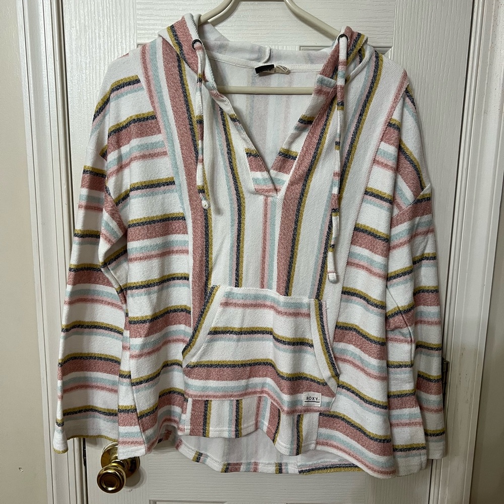 Striped Hooded Pullover